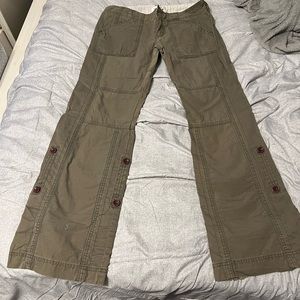 Abercrombie & Fitch green cargo pants M